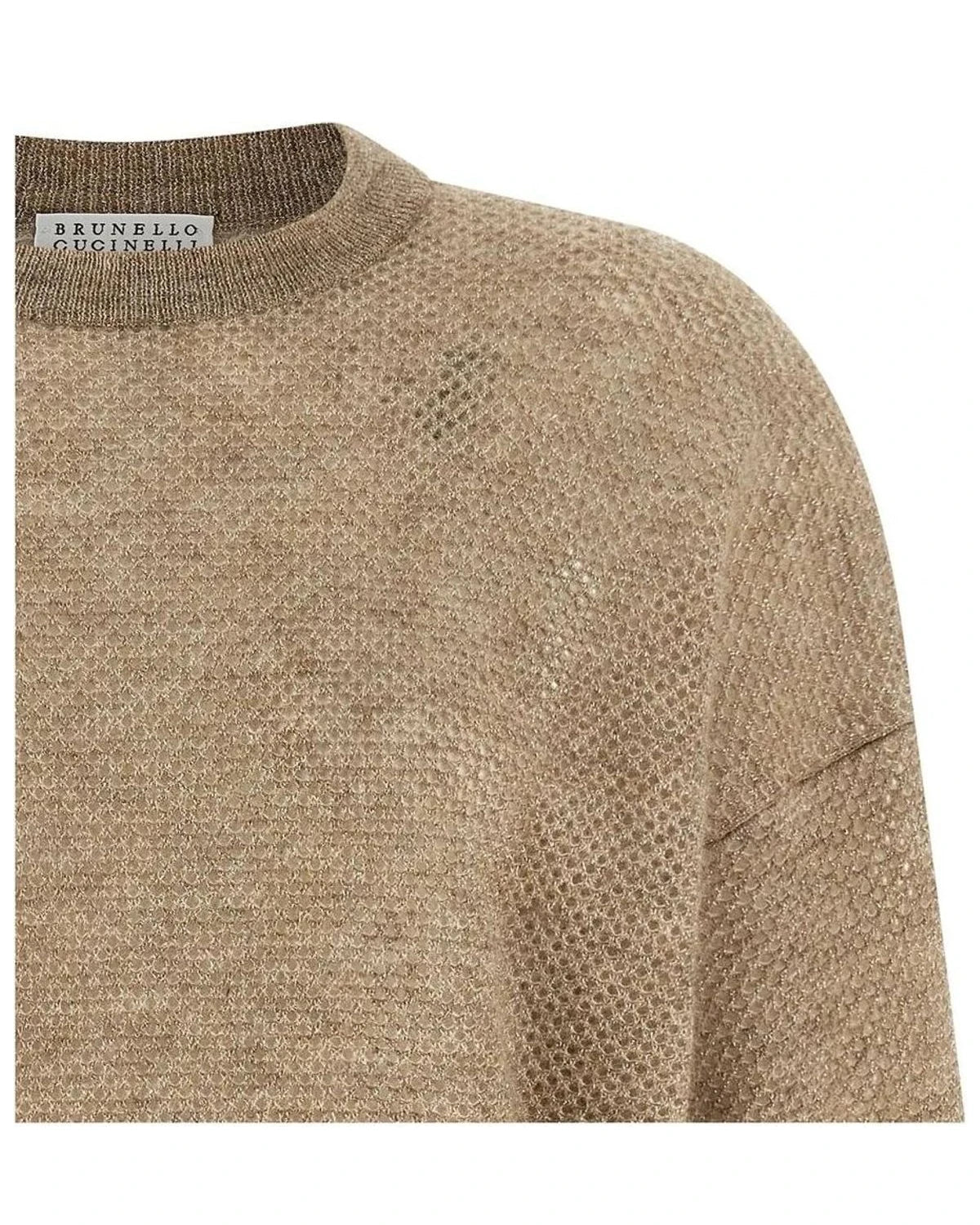 Brunello Cucinelli Sweater in beige, Mohair Wool — view 3