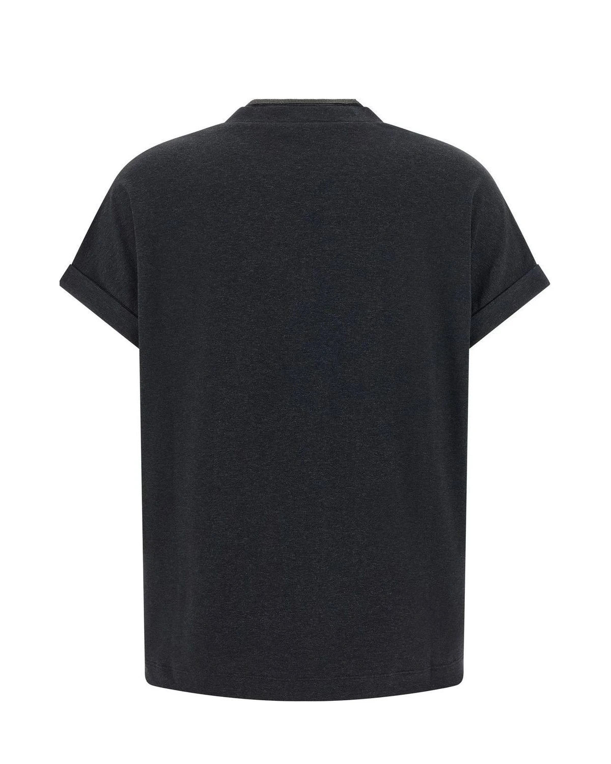 Brunello Cucinelli T-Shirt in gray, Cotton — view 2