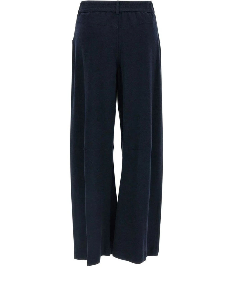 Brunello Cucinelli Palazzo Pant in blue, Cotton — view 2