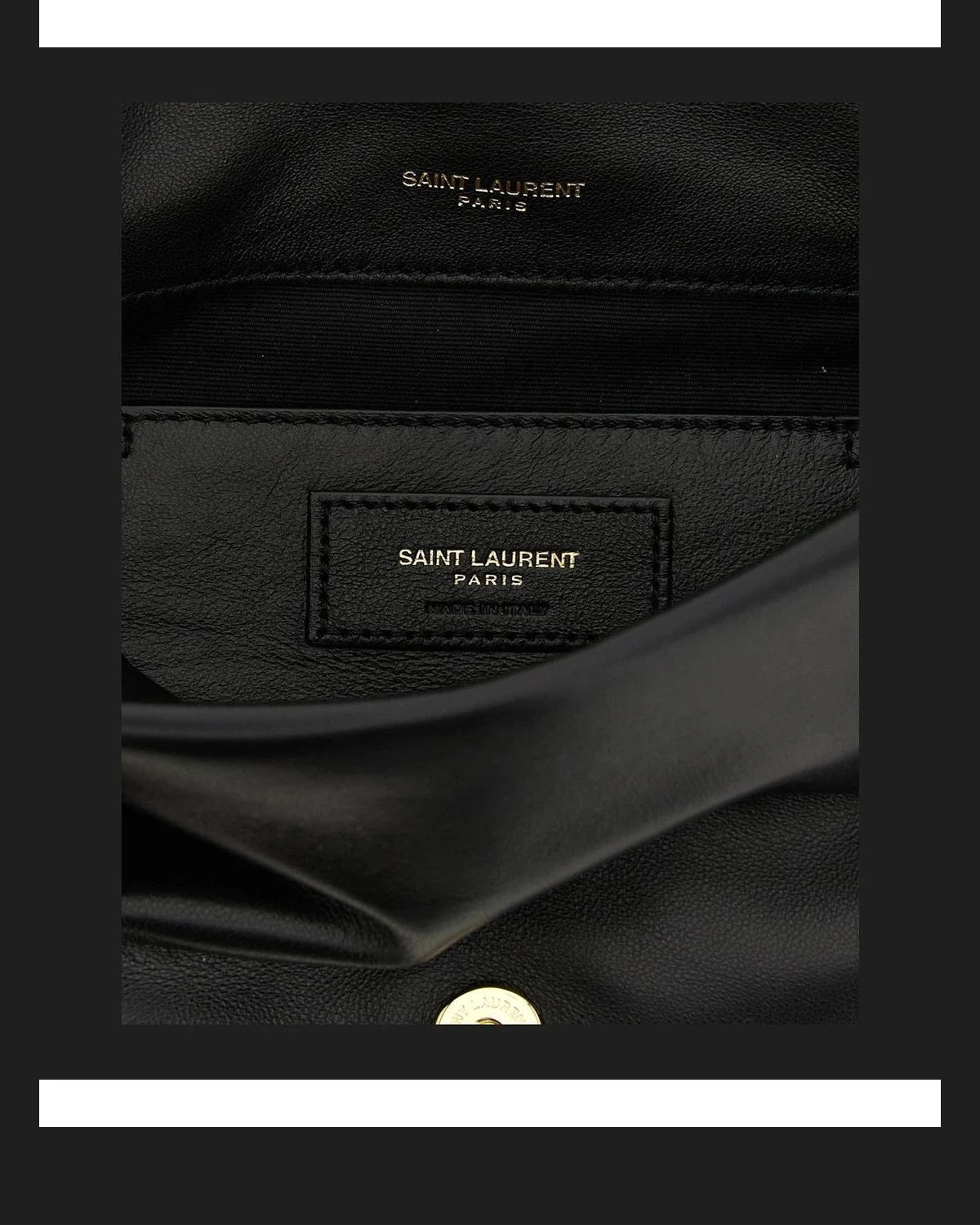 Saint Laurent Shoulder Bag in black, Lamb Leather — view 4