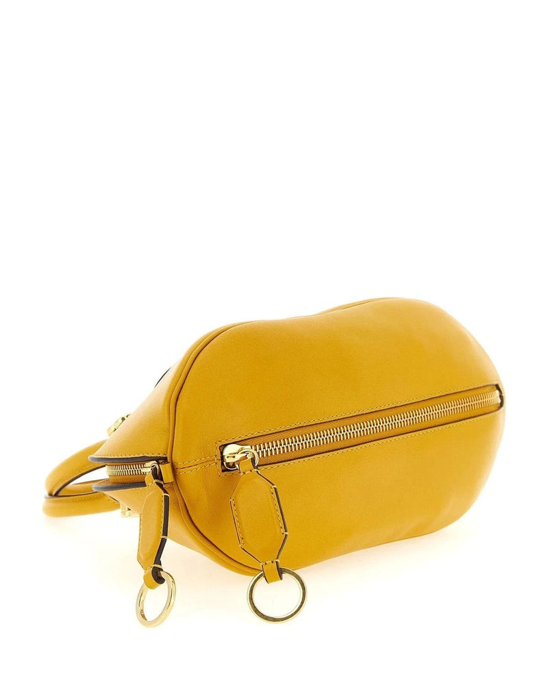 Balenciaga Baguette Handbag in yellow, Calfskin Leather — view 3