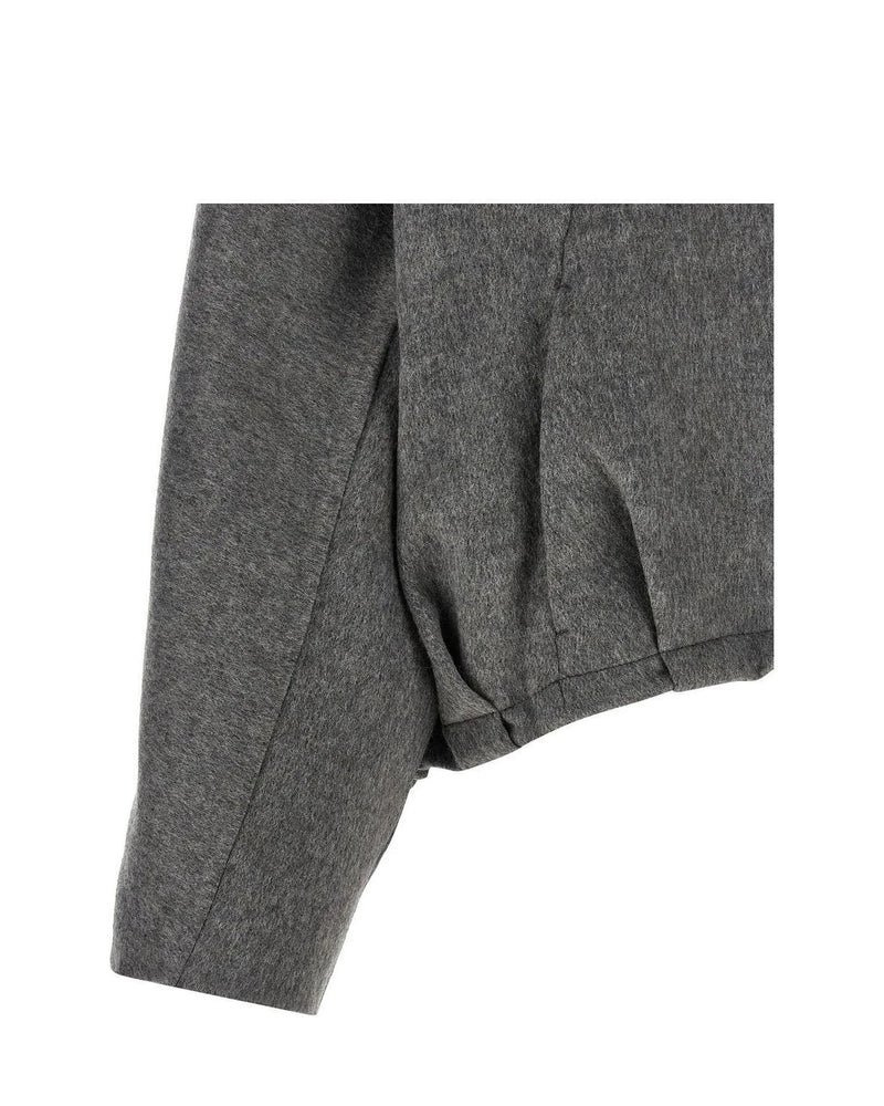 Brunello Cucinelli Bolero Jacket in gray, Virgin Wool — view 4