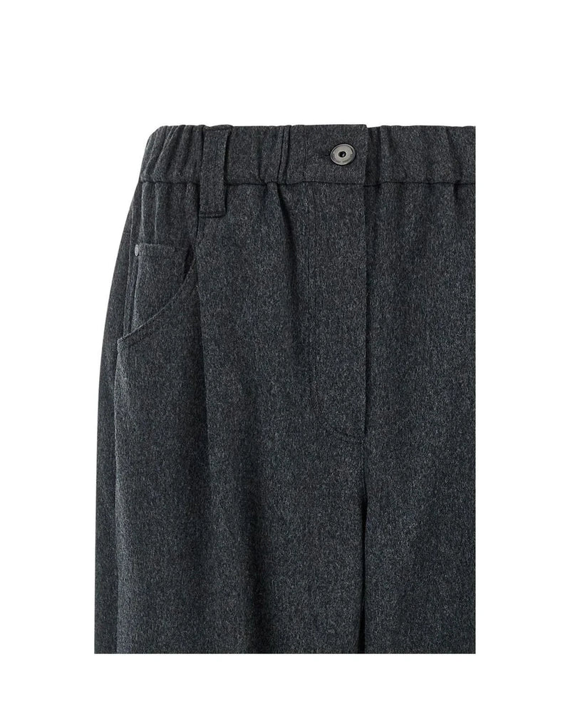 Brunello Cucinelli Trouser in gray, Wool — view 3