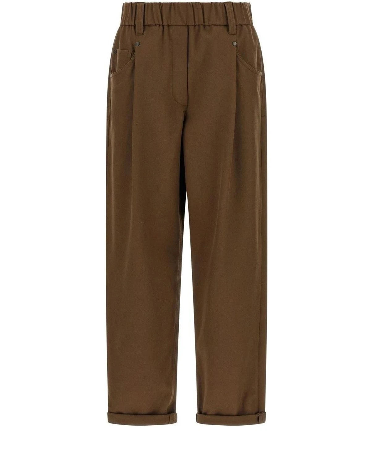 Brunello Cucinelli Chino in brown, Cotton