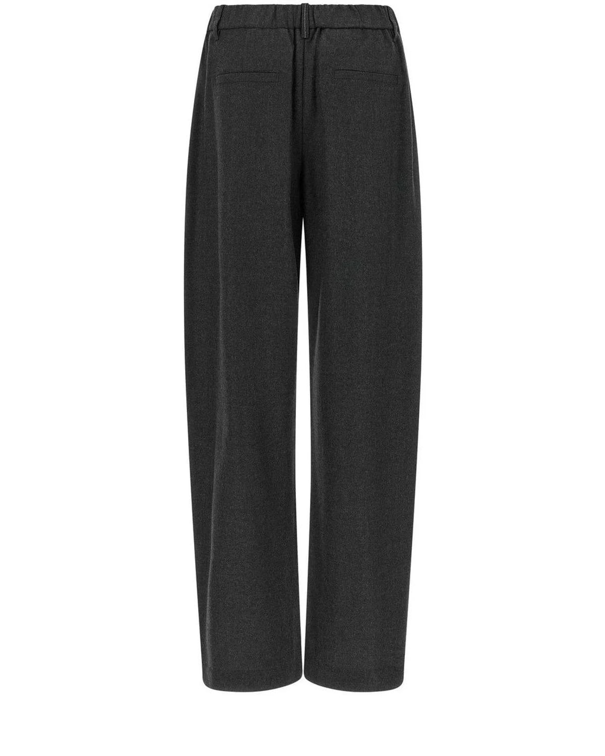Brunello Cucinelli Trouser in gray, Virgin Wool — view 2
