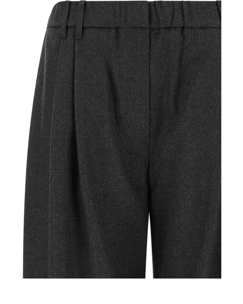 Brunello Cucinelli Trouser in gray, Virgin Wool — view 3