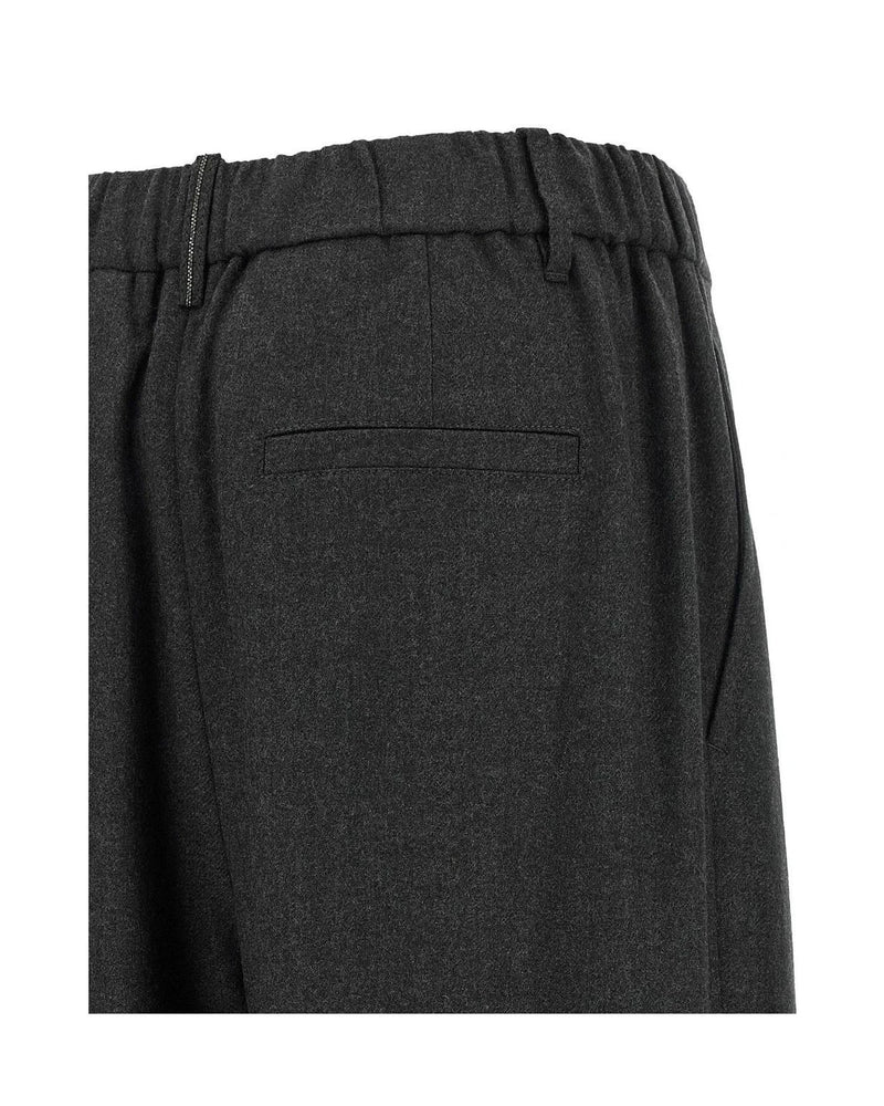 Brunello Cucinelli Trouser in gray, Virgin Wool — view 4