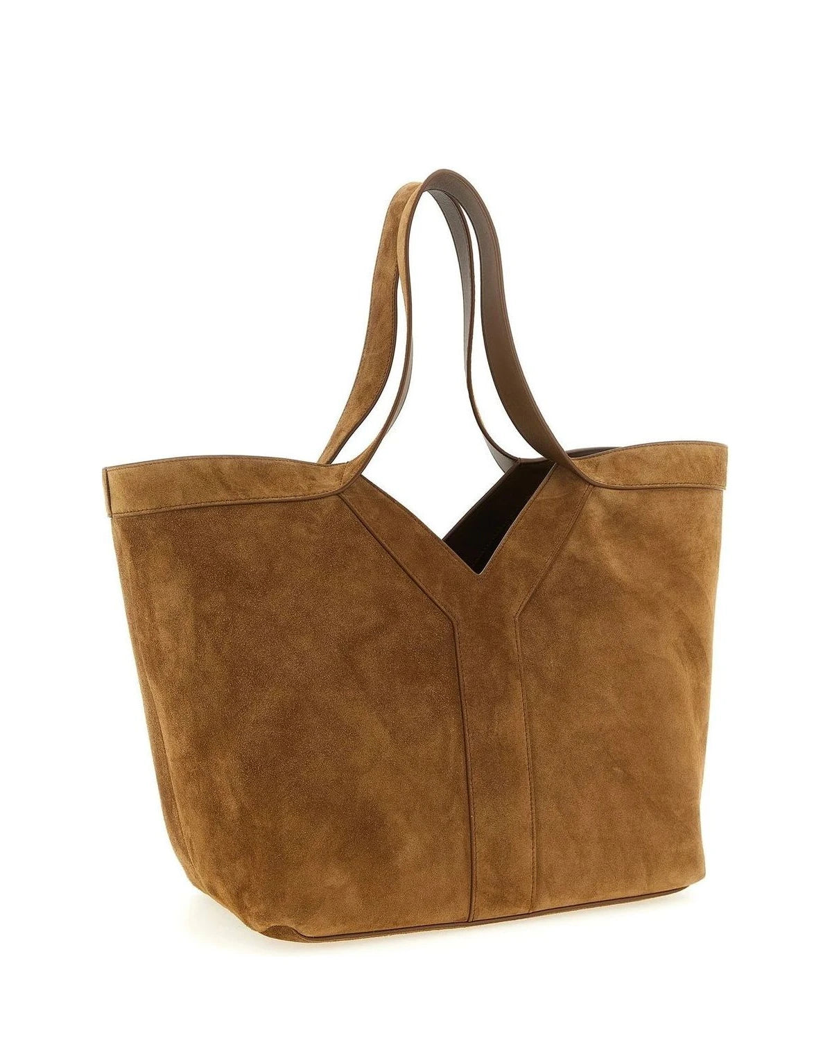 Saint Laurent Tote Bag in brown, Calfskin Leather — view 2