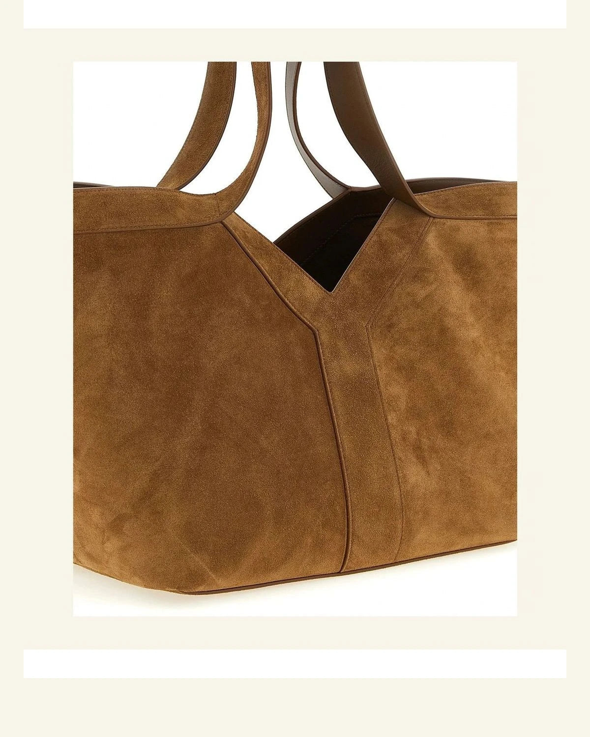 Saint Laurent Tote Bag in brown, Calfskin Leather — view 3