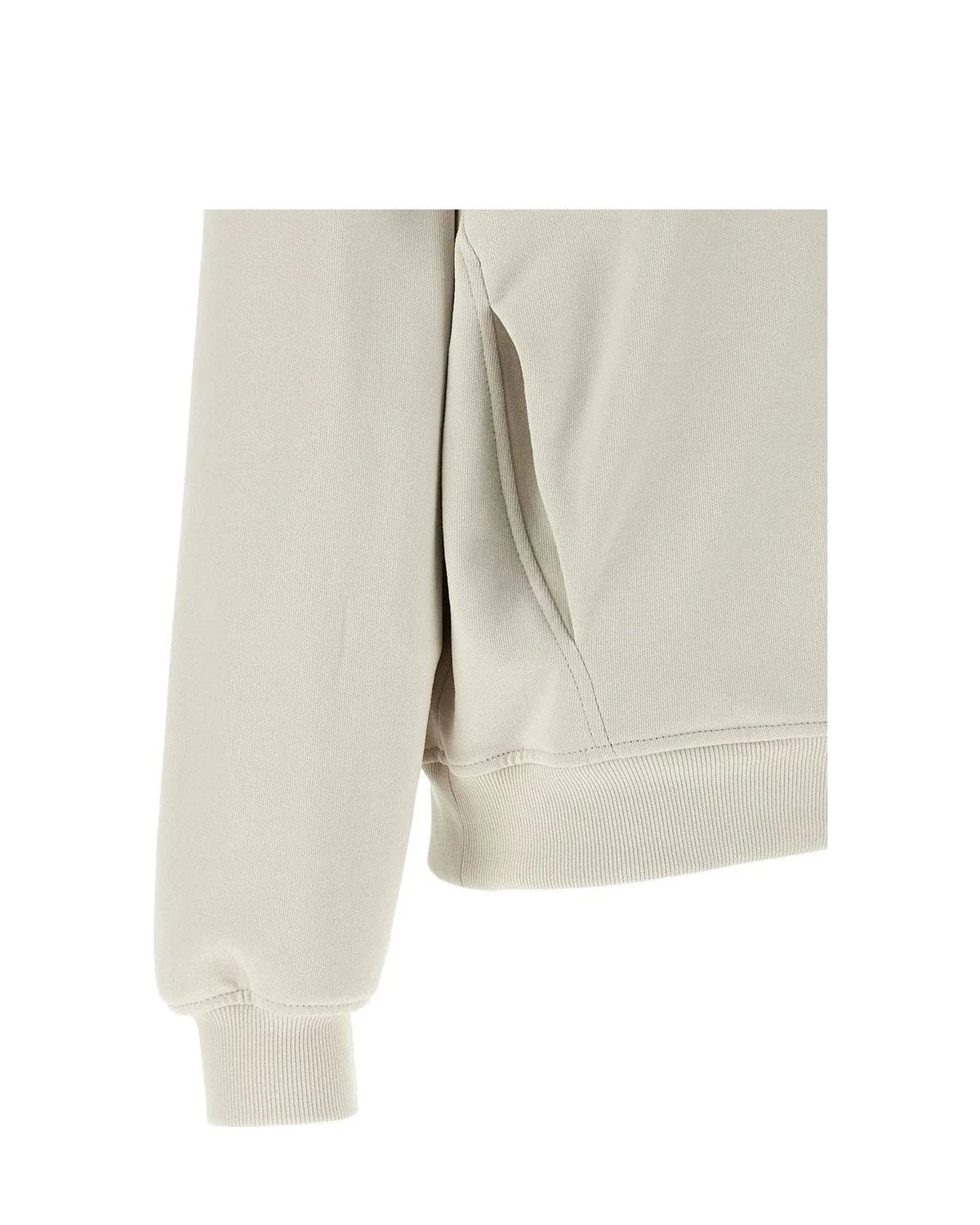 Brunello Cucinelli Hoodie in beige, Cotton — view 4