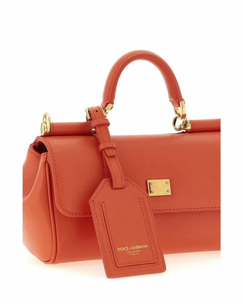 Dolce & Gabbana Satchel Bag in orange, Calf Leather — view 3