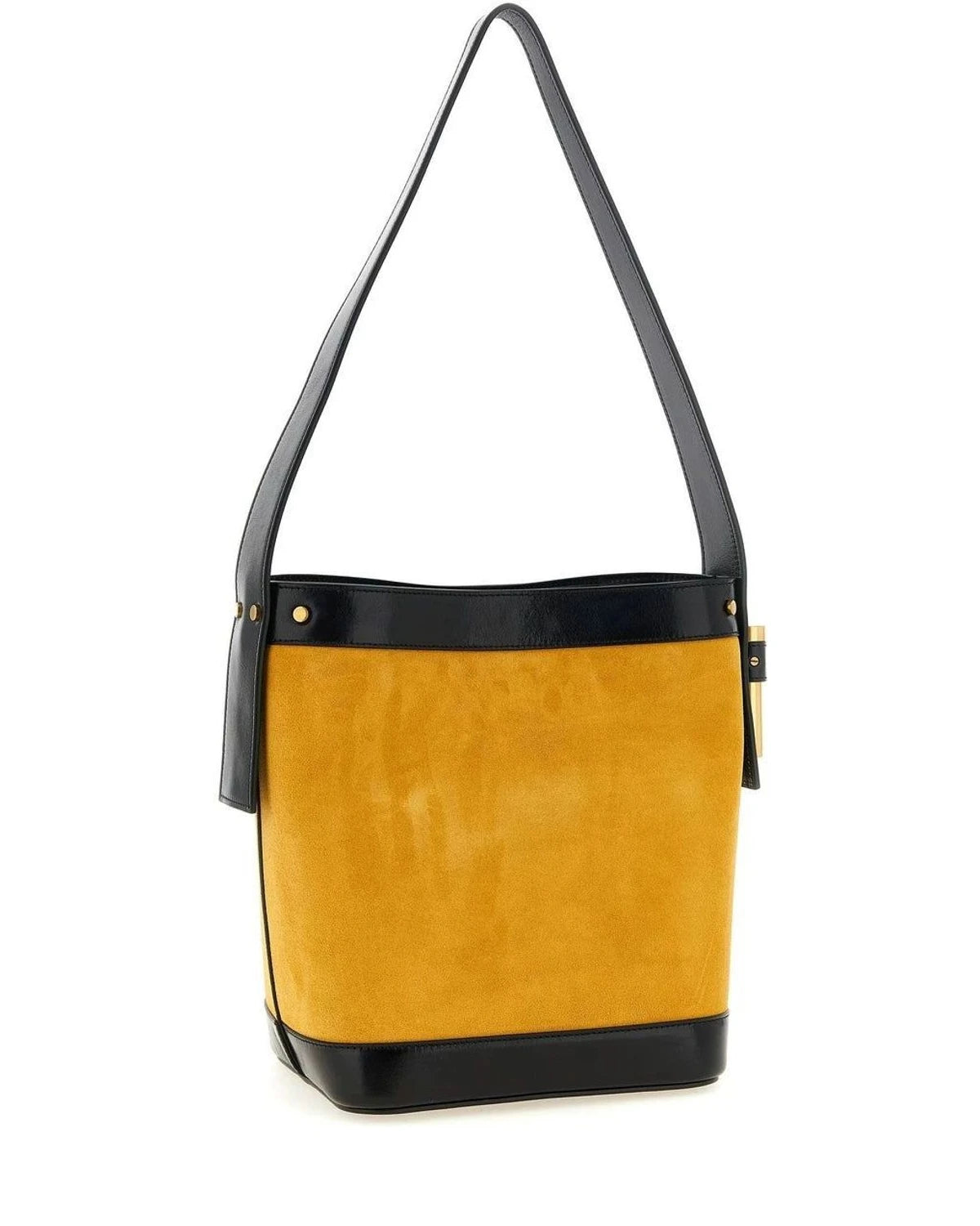 Versace Bucket Bag in yellow, Calfskin Leather — view 2