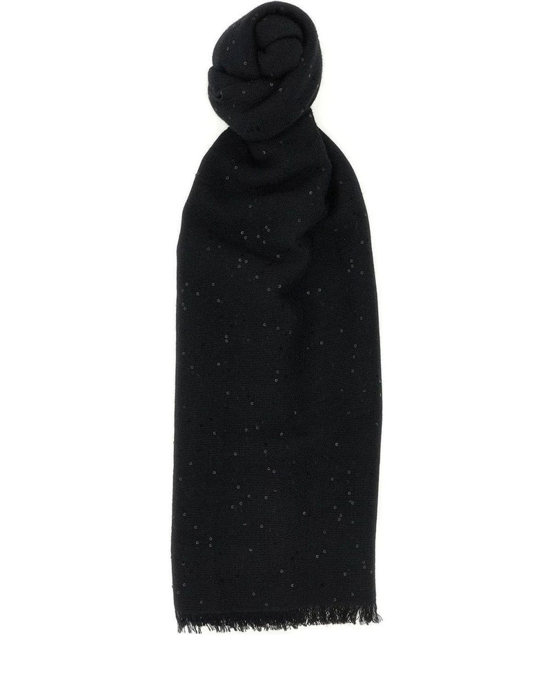 Brunello Cucinelli Scarves & Shawl in black, Cashmere