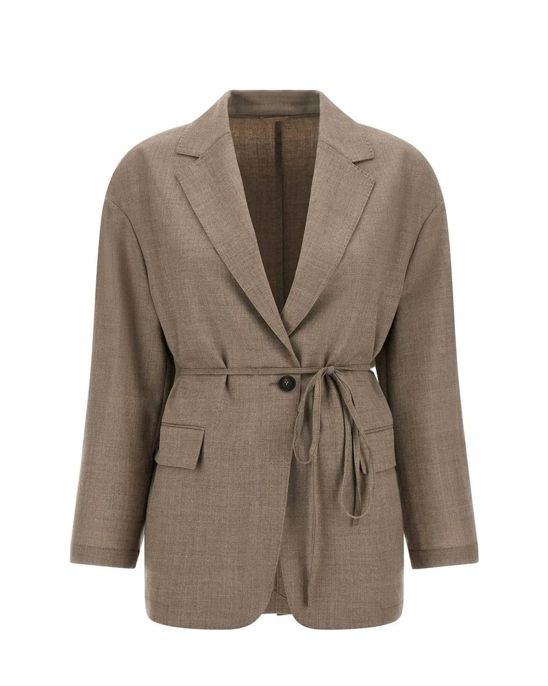Brunello Cucinelli Blazer in beige, Virgin Wool
