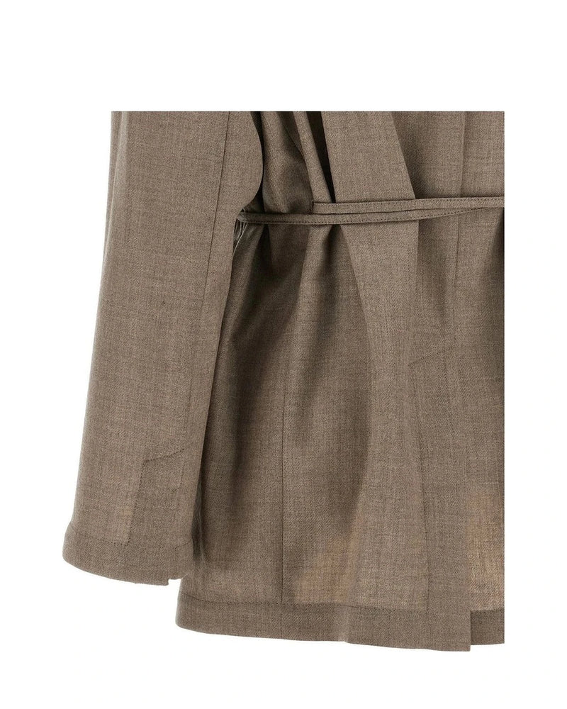 Brunello Cucinelli Blazer in beige, Virgin Wool — view 4