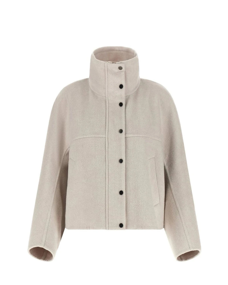 Brunello Cucinelli Overcoat in gray, Virgin Wool — view 2