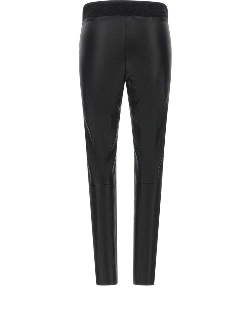 Brunello Cucinelli Legging in black, Lamb Leather — view 2