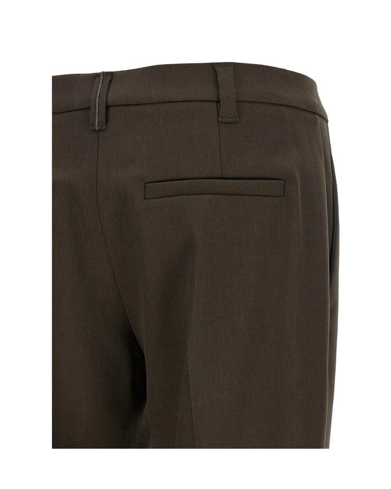 Brunello Cucinelli Trouser in brown, Virgin Wool — view 4