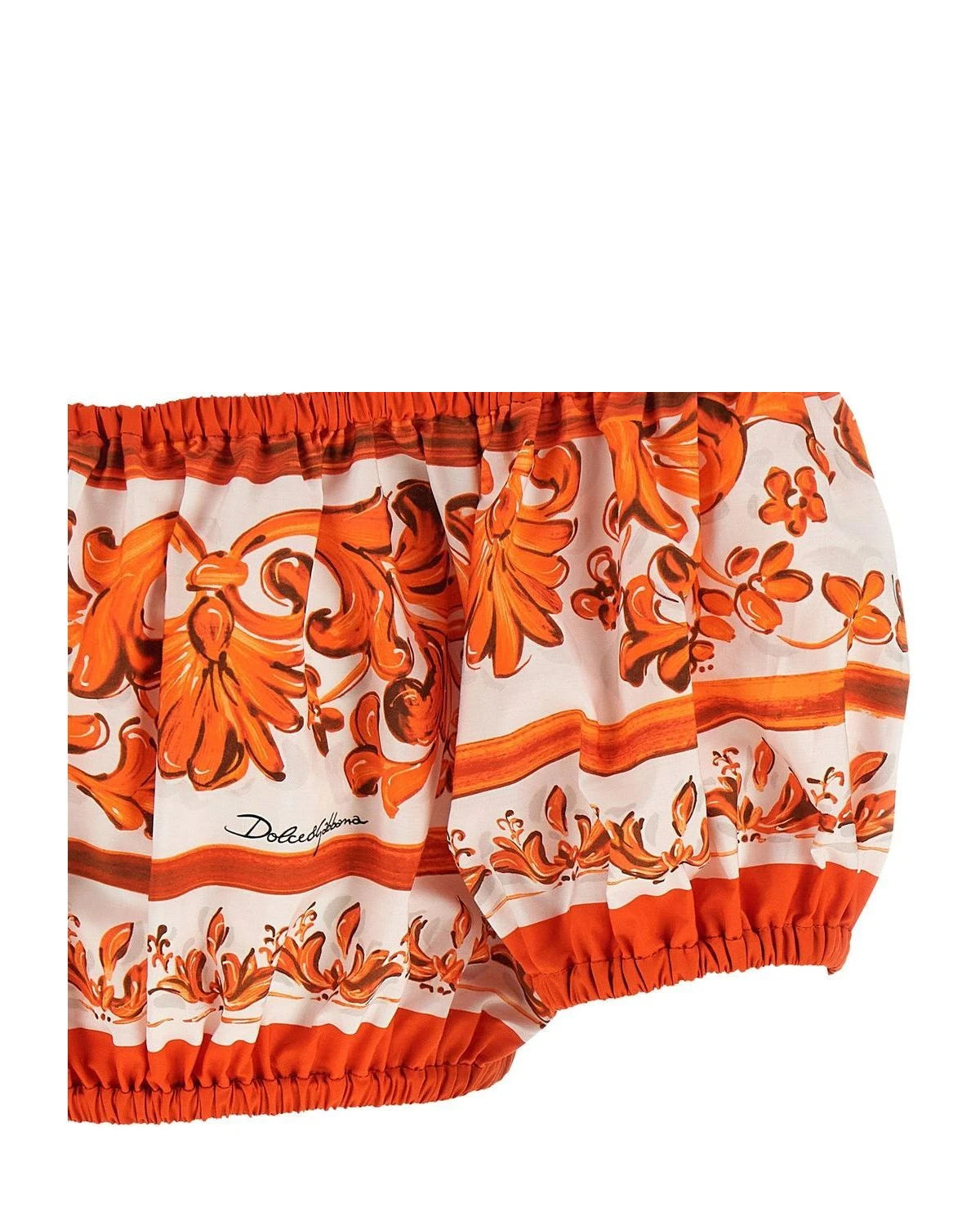 Orange Cotton Blouse 