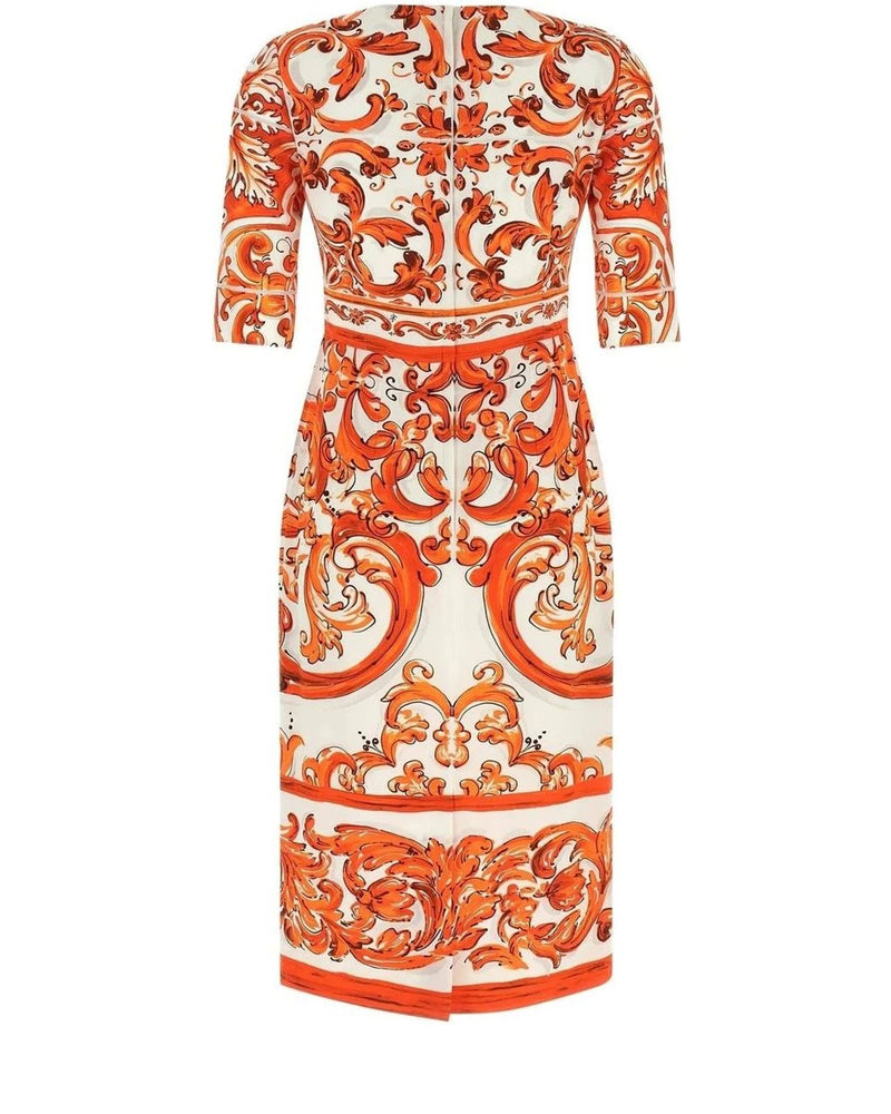 Dolce & Gabbana Dresse in orange, Silk — view 2
