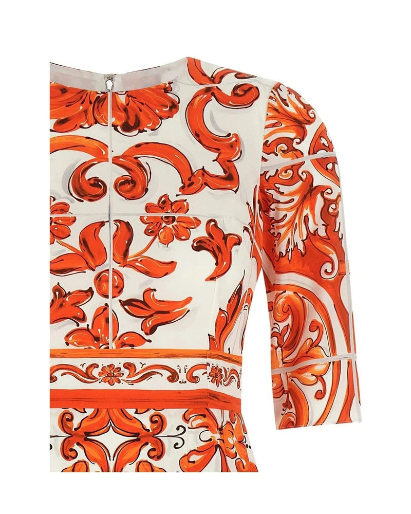 Dolce & Gabbana Dresse in orange, Silk — view 3