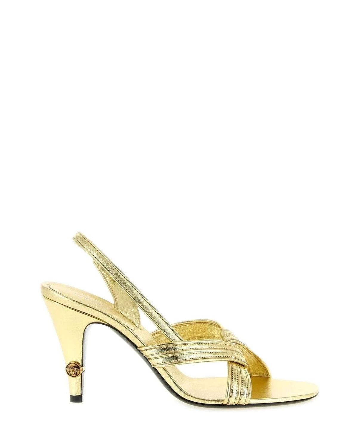 Versace Sandals in gold, Lamb Leather
