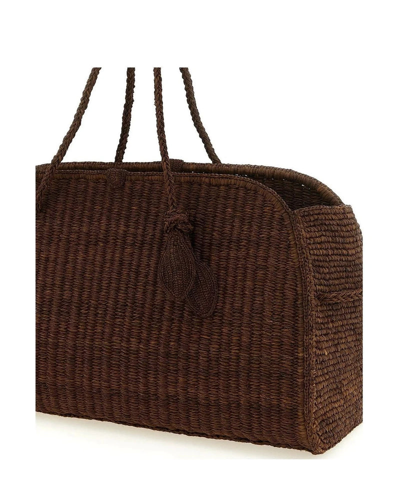 Jacquemus Tote Bag in brown, Raffia — view 3