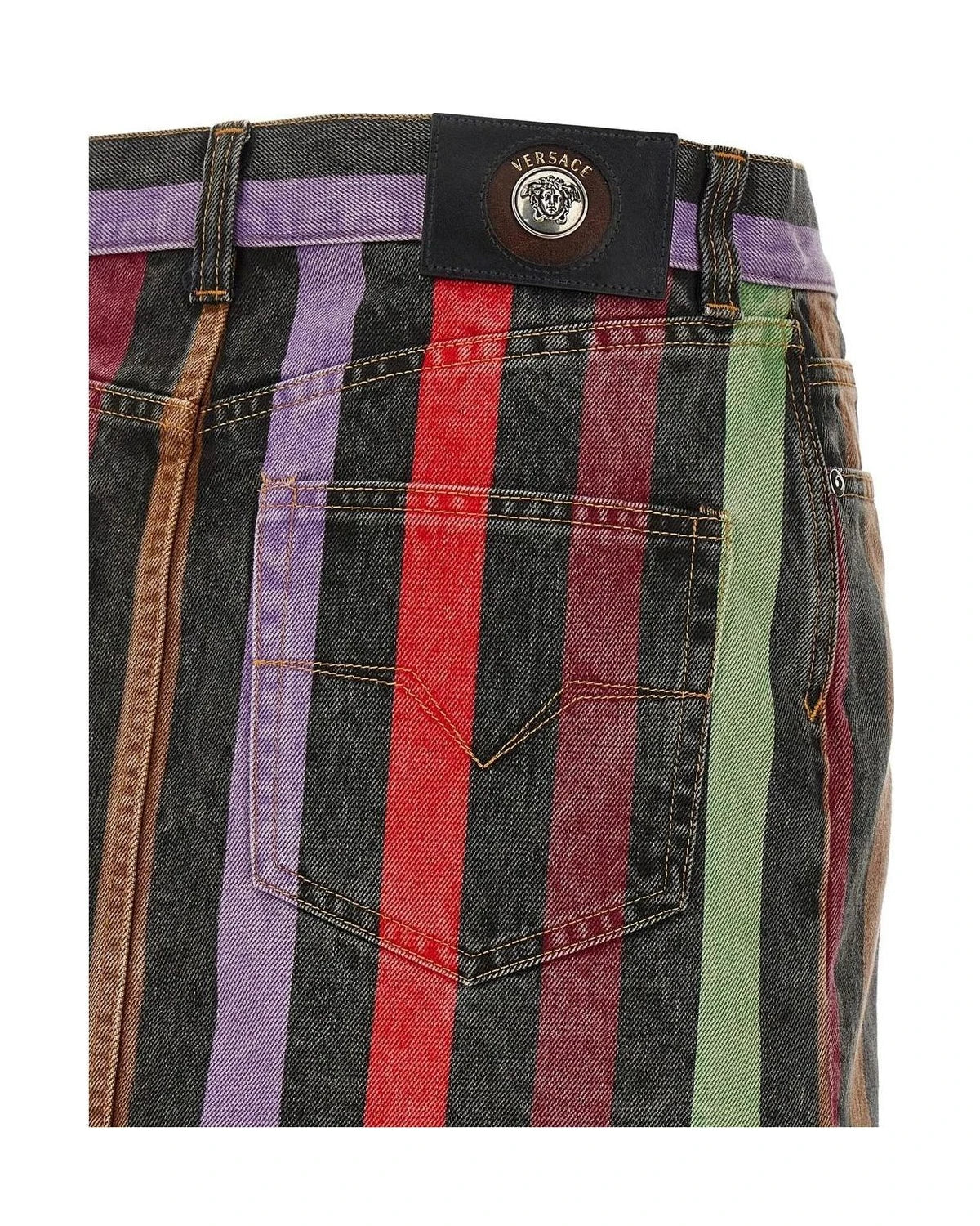 Versace Skirt in multicolor, Cotton — view 4