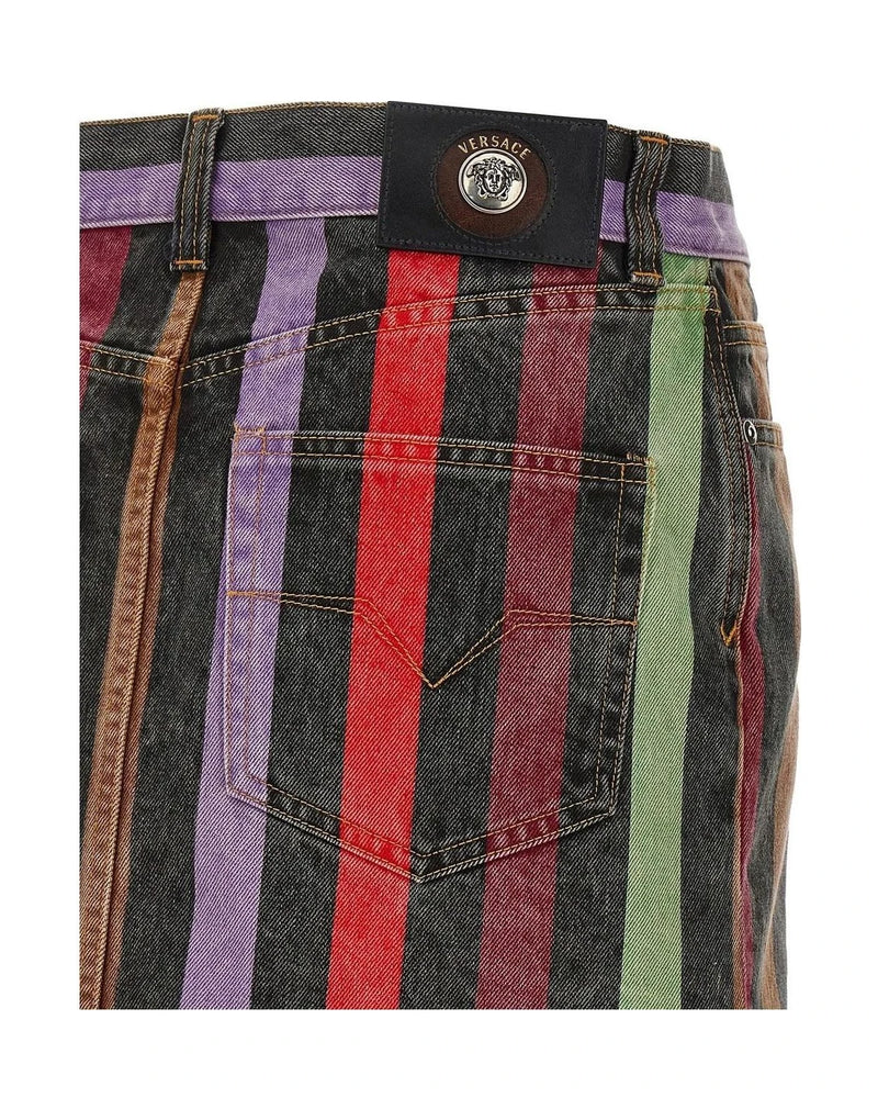 Versace Skirt in multicolor, Cotton — view 4