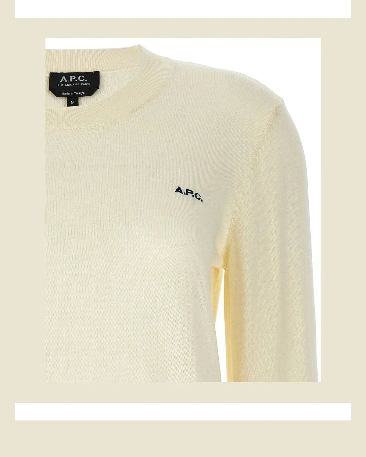 A.P.C. Sweater in beige, Cotton — view 3