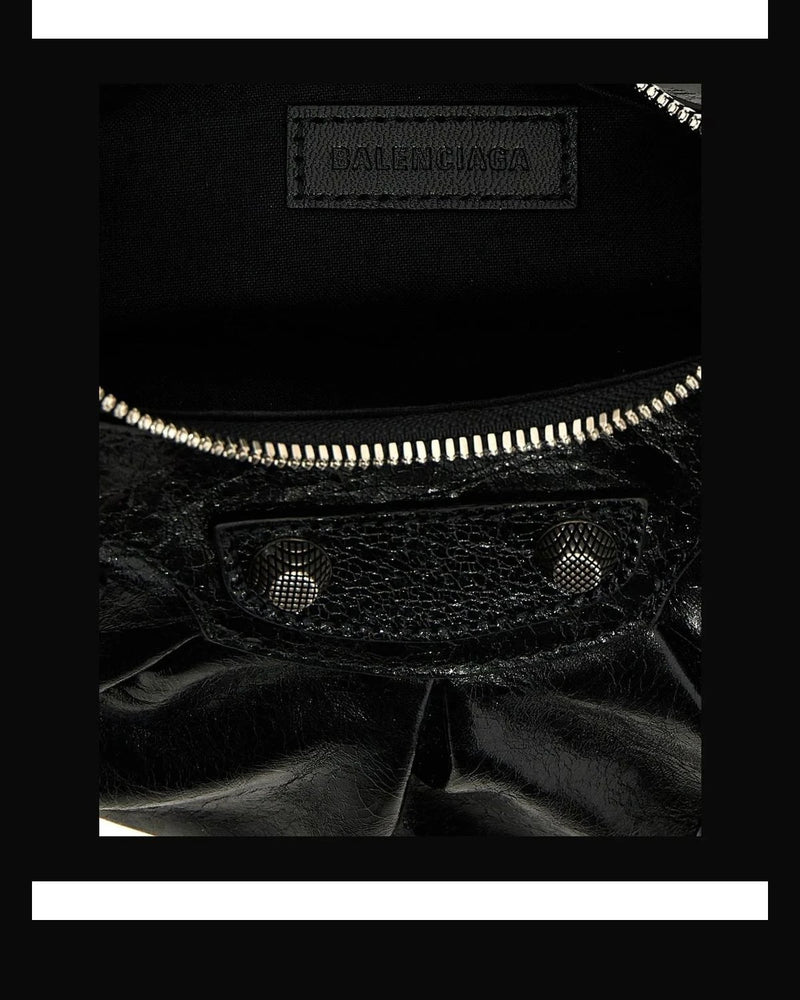 Balenciaga Cross Body Bag in black, Lamb Leather — view 4
