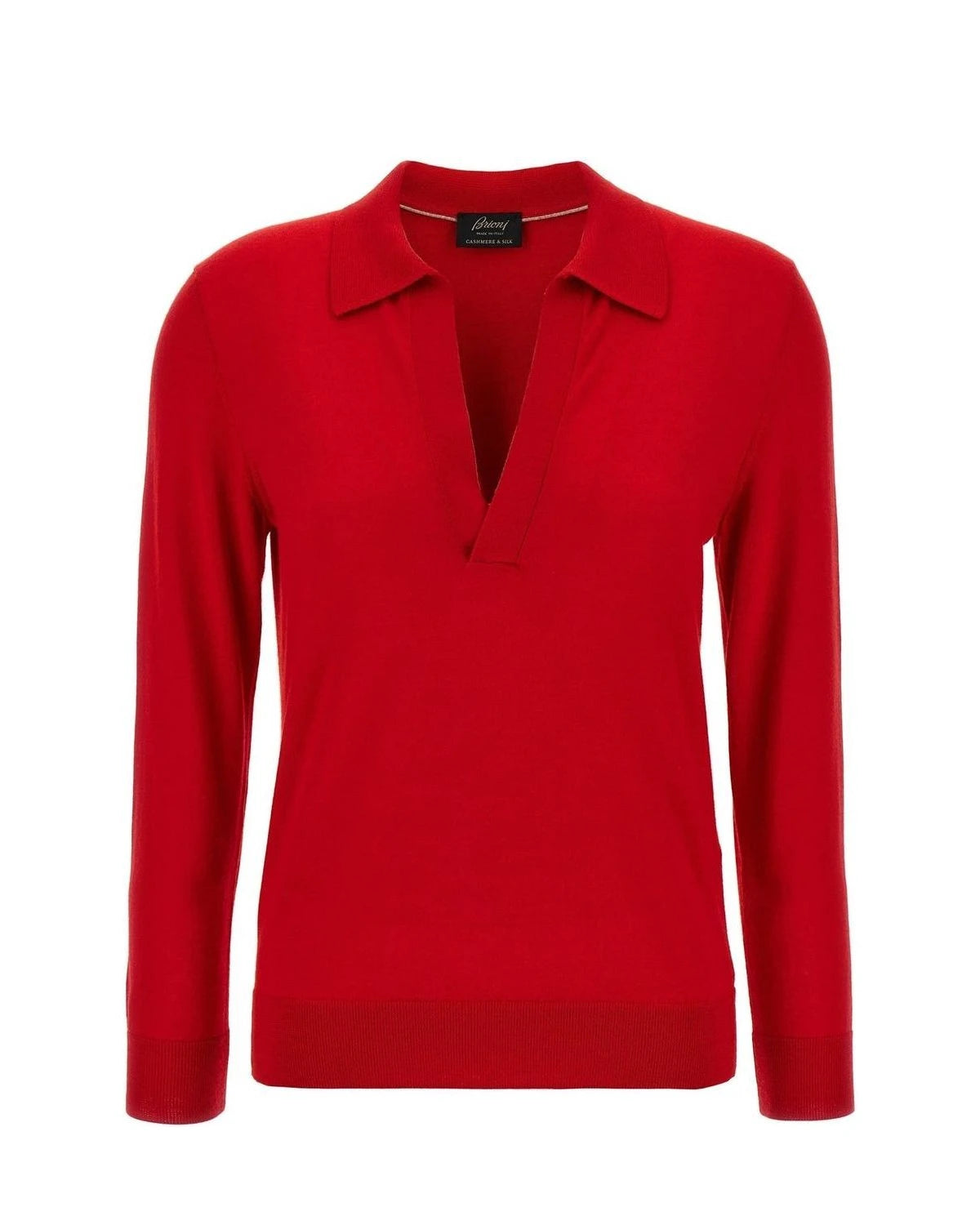 Brioni Polo in red, Cashmere