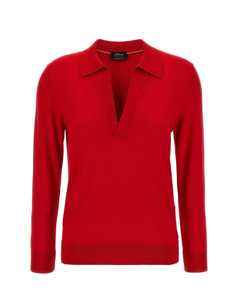 Brioni Polo in red, Cashmere
