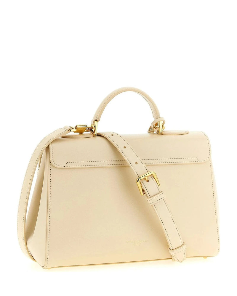 Dolce & Gabbana Satchel Bag in white, Lamb Leather — view 2