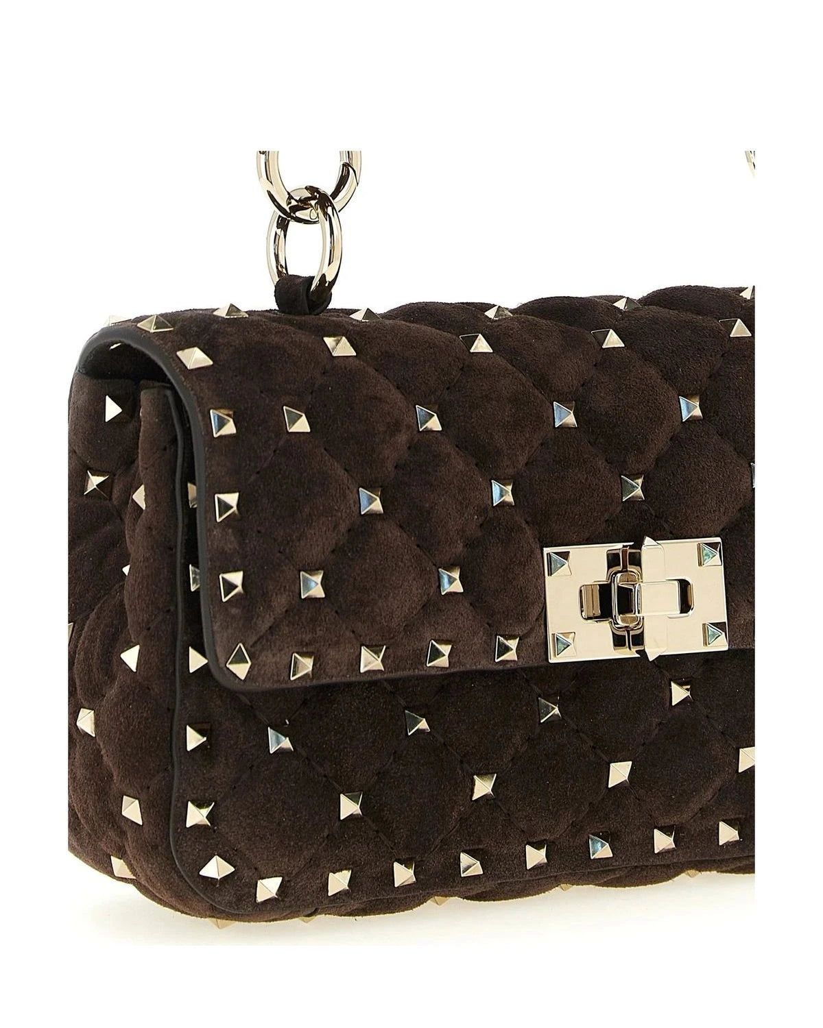 Valentino Garavani Shoulder Bag in brown, Calfskin Leather — view 3