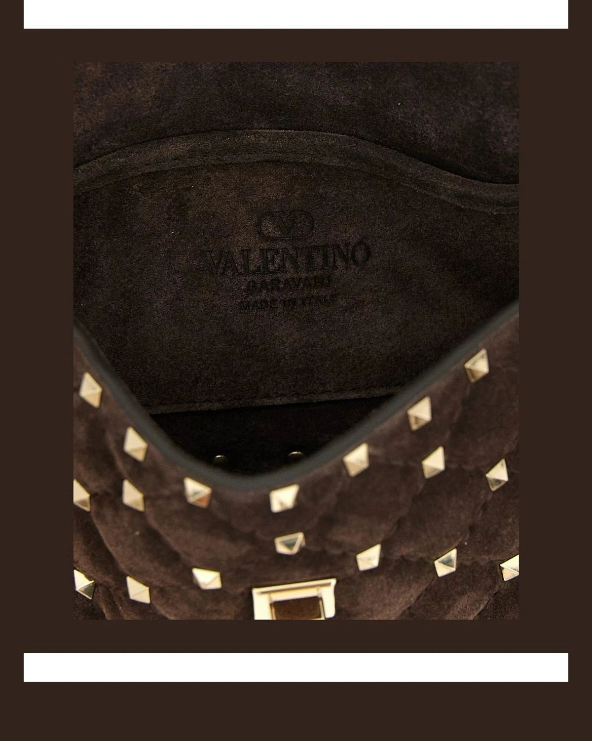 Valentino Garavani Shoulder Bag in brown, Calfskin Leather — view 4