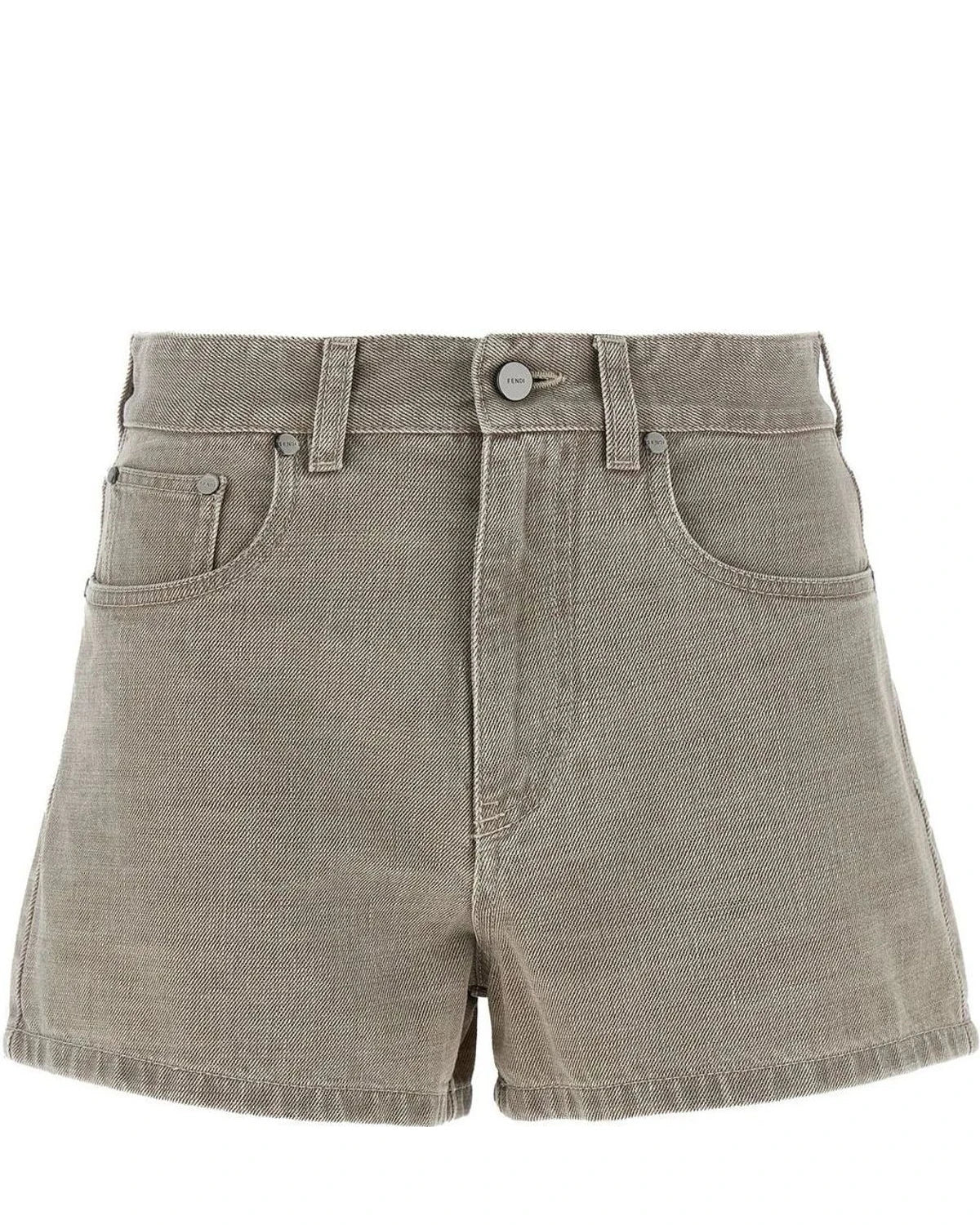 Fendi Denim Short in beige