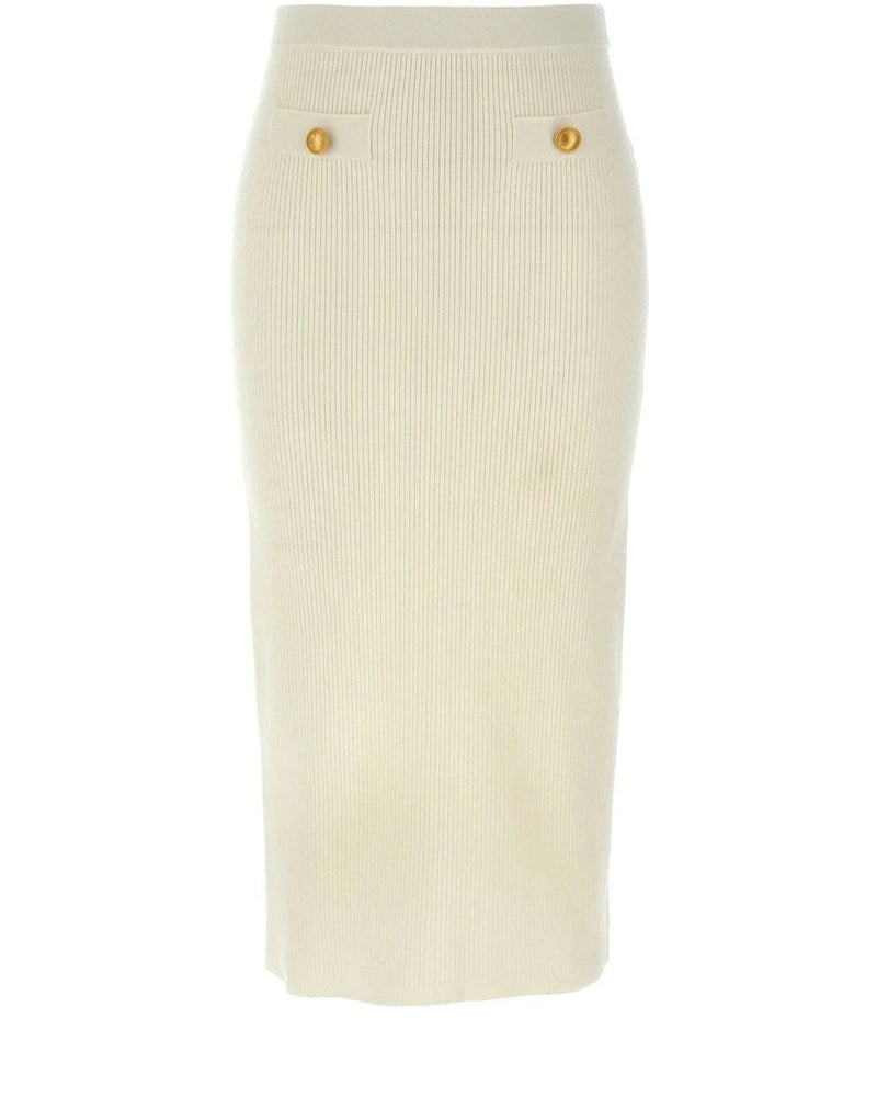 Alessandra Rich Skirt in white, Wool