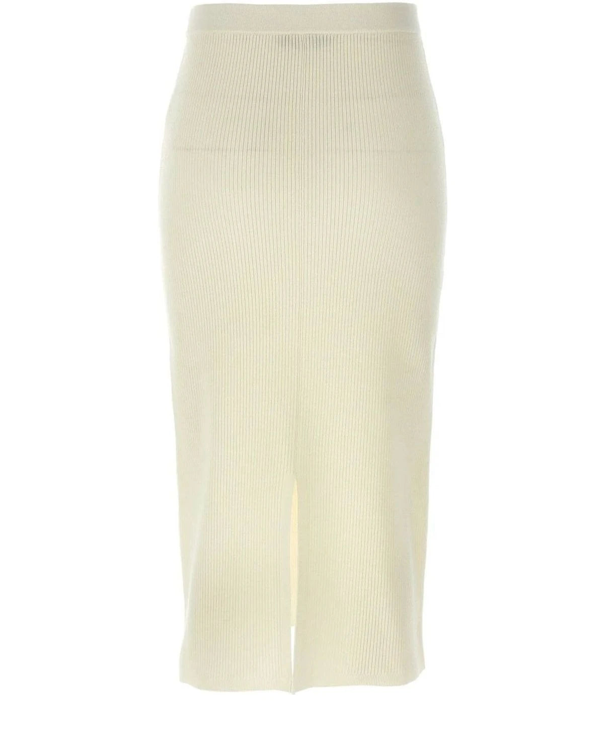 Alessandra Rich Skirt in white, Wool — view 2