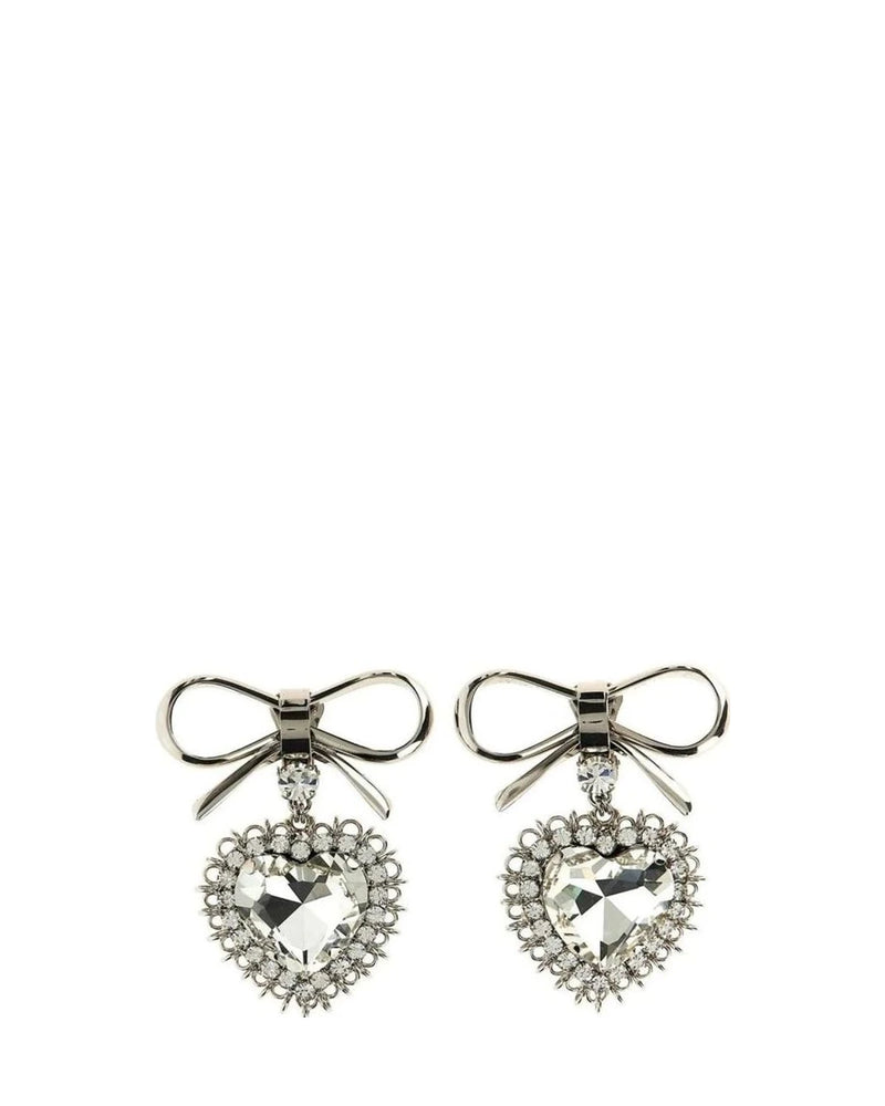 Alessandra Rich Earring in silver, Glass