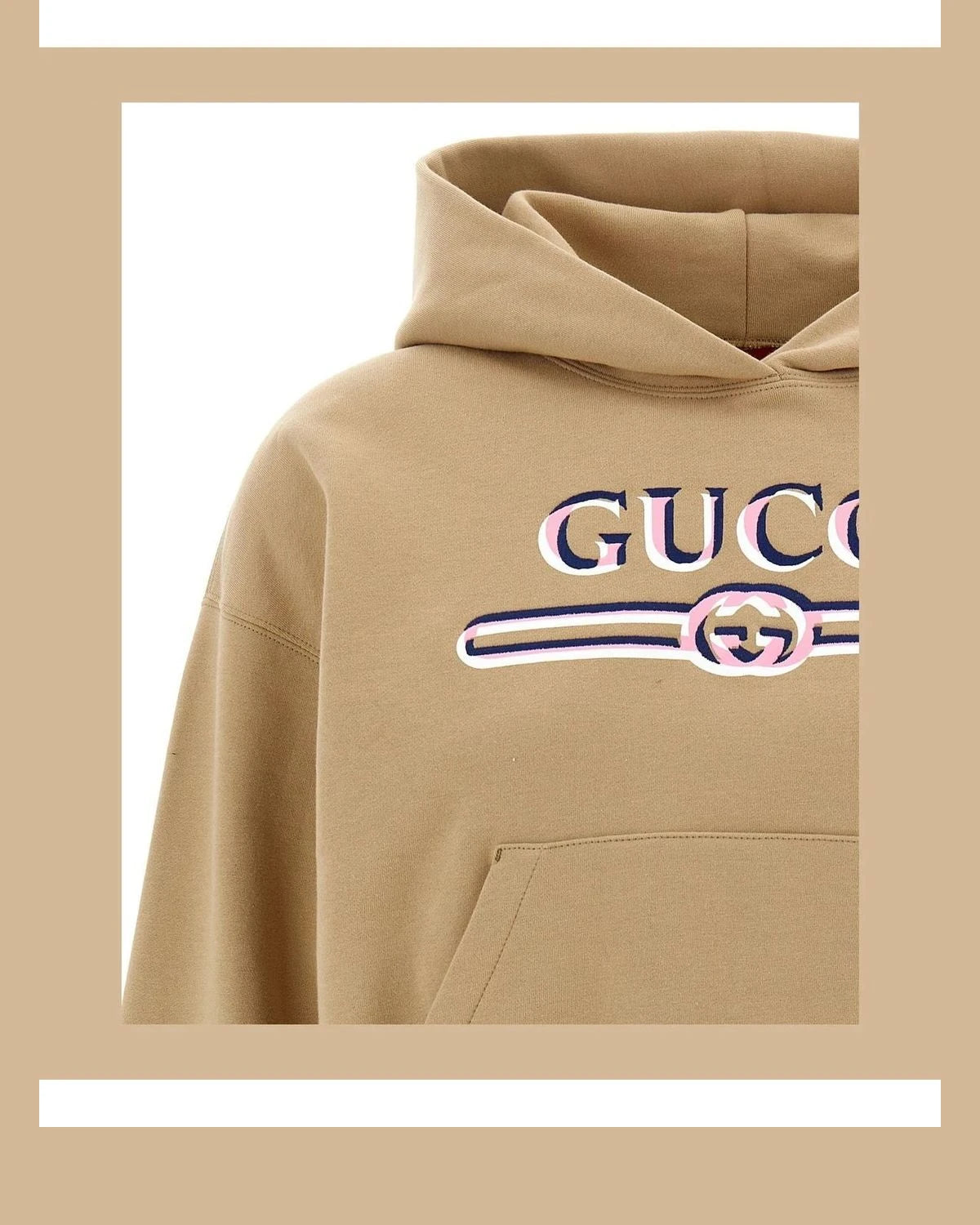 Gucci Hoodie in beige, Cotton — view 3