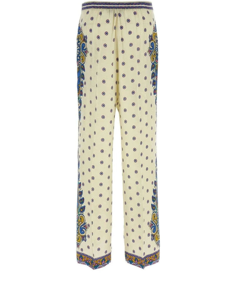 Etro Palazzo Pant in white, Viscose — view 2
