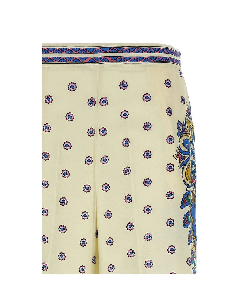 Etro Palazzo Pant in white, Viscose — view 3