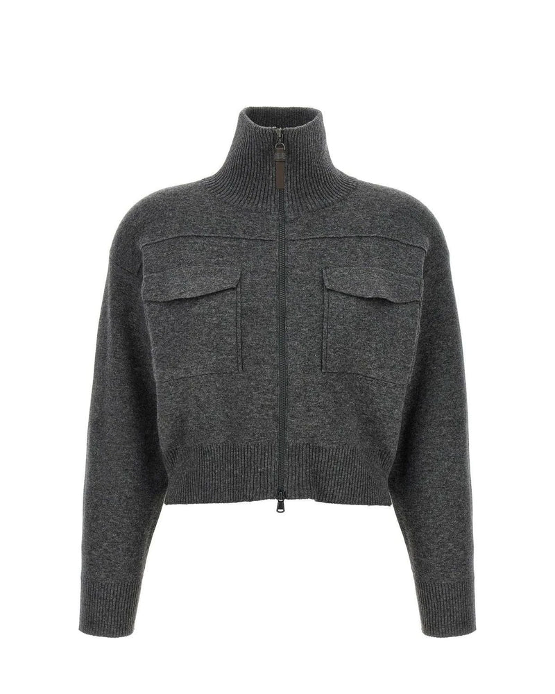 Brunello Cucinelli Cardigan in gray, Wool