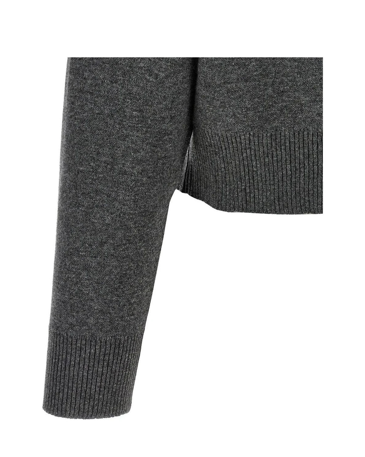 Brunello Cucinelli Cardigan in gray, Wool — view 4