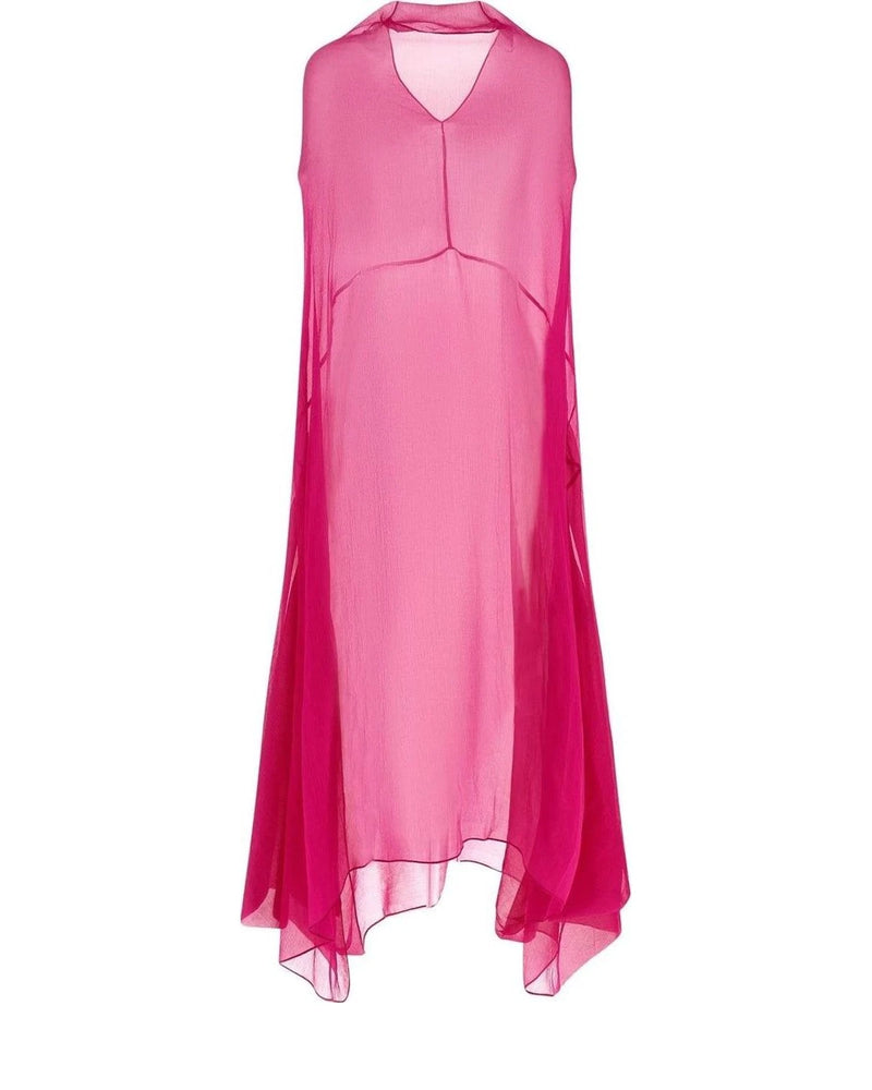 Dries Van Noten Dresse in pink, Silk