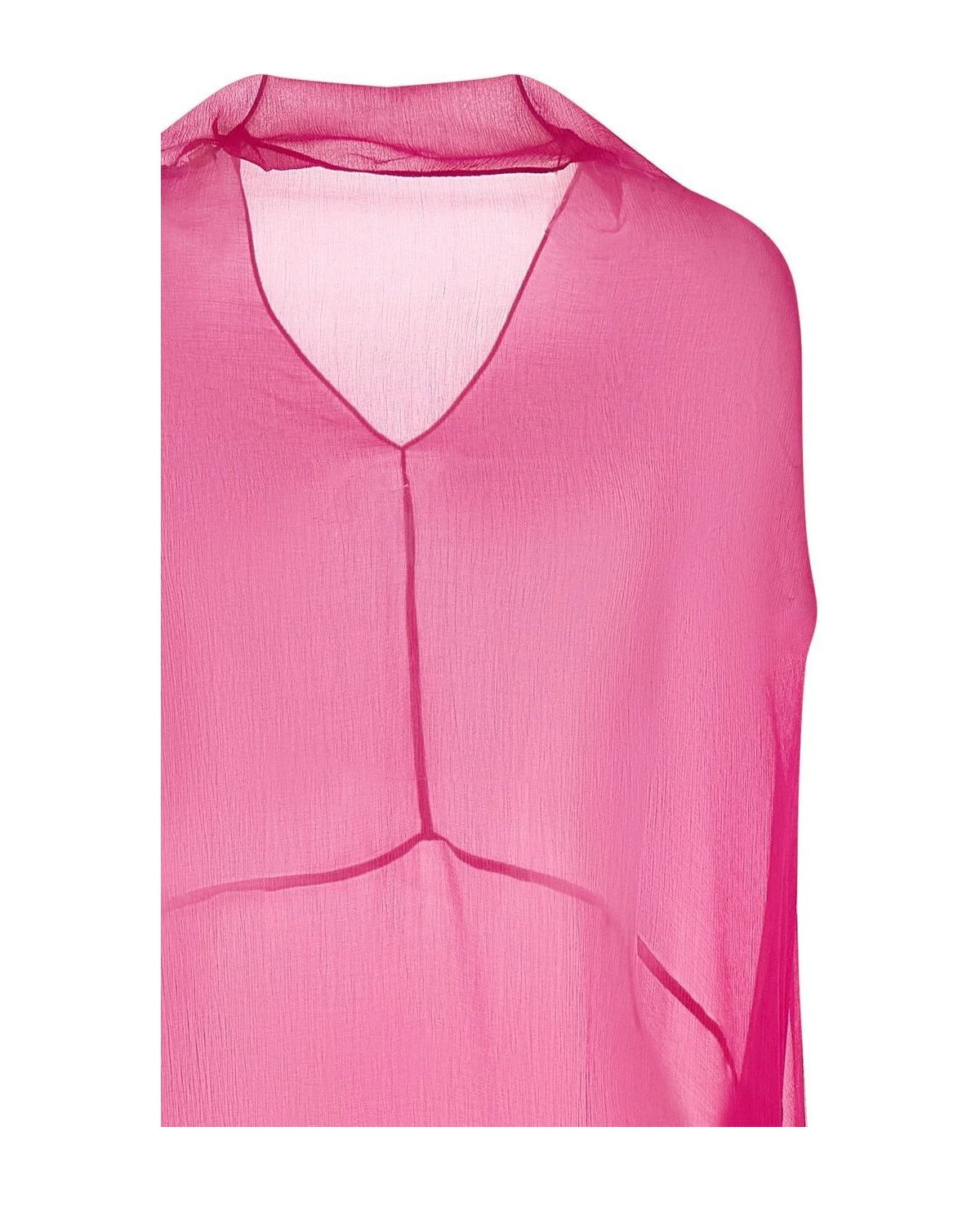 Fuchsia Silk Midi Dress 