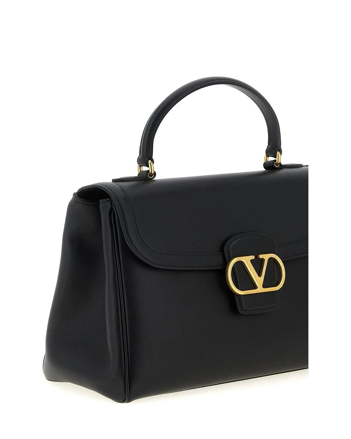 Valentino Garavani Satchel Bag in black, Calfskin Leather — view 3