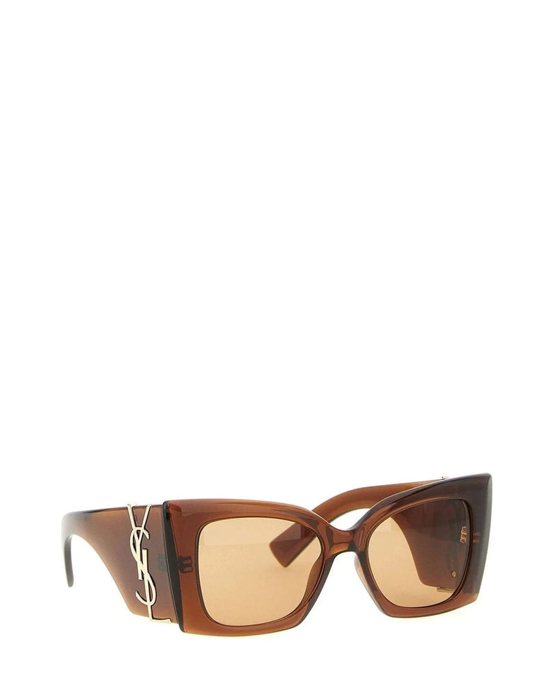 Saint Laurent Sunglasse in brown, Acetate — view 2