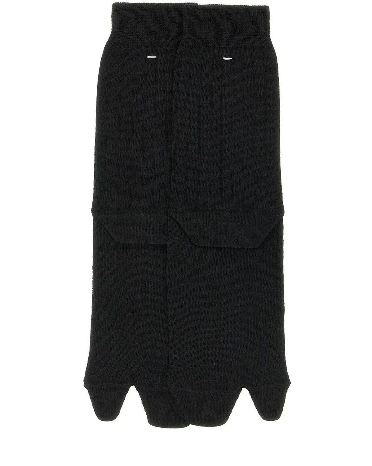 Maison Margiela Toe Sock in black, Wool — view 2